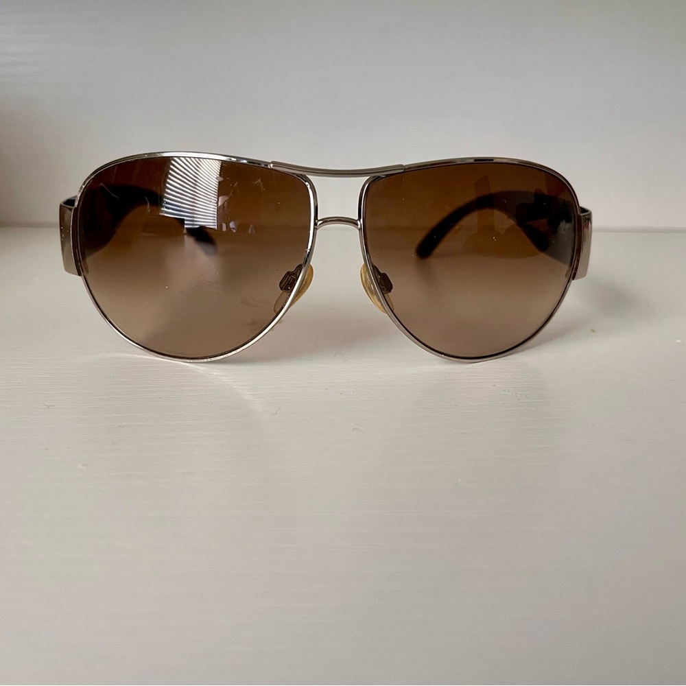 Chanel Aviator Sunglasses. Brown fade. Adjustable nose bridge. 4128 c259/13